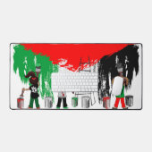 Kinderen van Gaza schilderen Palestijnse vlag Bureaumat (Keyboard & Muis)