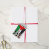 Kinderen van Gaza schilderen Palestijnse vlag Cadeaulabel (Met Touw)