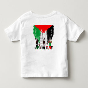 Kinderen van Gaza schilderen Palestijnse vlag Kinder Shirts
