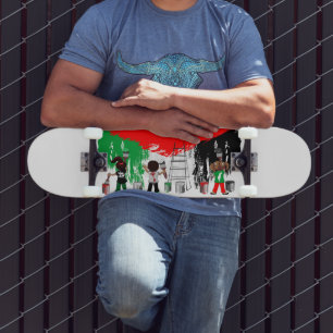 Kinderen van Gaza schilderen Palestijnse vlag Persoonlijk Skateboard