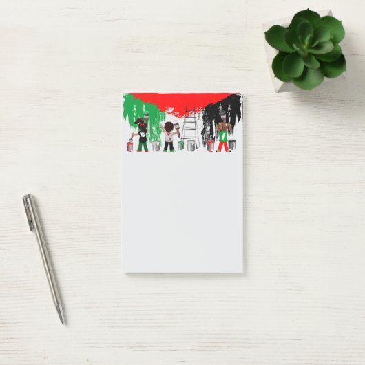 Kinderen van Gaza schilderen Palestijnse vlag  Post-it® Notes (Kantoor)