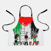 Kinderen van Gaza schilderen Palestijnse vlag Schort (Voorkant)