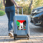 Kinderen van Gaza schilderen Palestijnse vlag Sticker (Koffer Insitu)