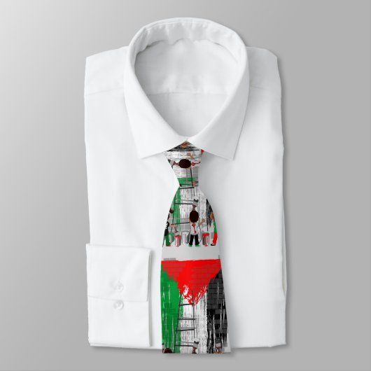 Kinderen van Gaza schilderen Palestijnse vlag Stropdas (Gebonden)
