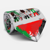 Kinderen van Gaza schilderen Palestijnse vlag Stropdas (Opgerold)
