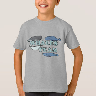 Kinderen van het walvisteam van de Omgevingswalvis T-shirt