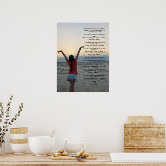 Kinderen van Kahlil Gibran 18x24 Poster (Keuken)