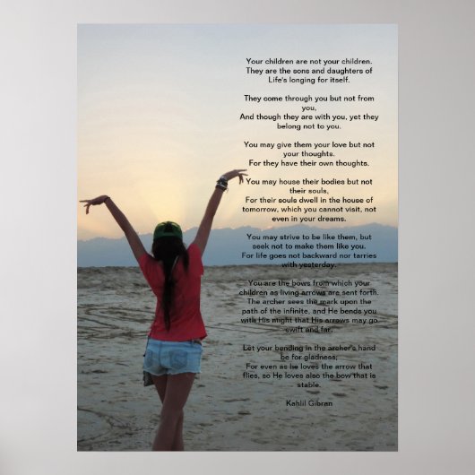 Kinderen van Kahlil Gibran 18x24 Poster (Voorkant)
