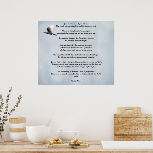 Kinderen van Kahlil Gibran Poster (Keuken)