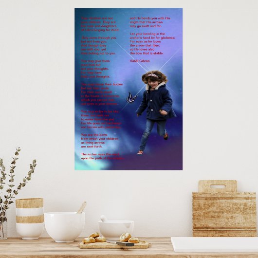 Kinderen van Kahlil Gibran Poster (Keuken)