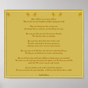 Kinderen van Kahlil Gibran Poster