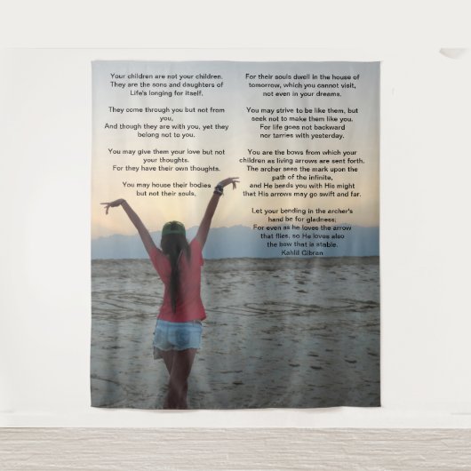 Kinderen van Kahlil Gibran Wandkleed (Voorkant)