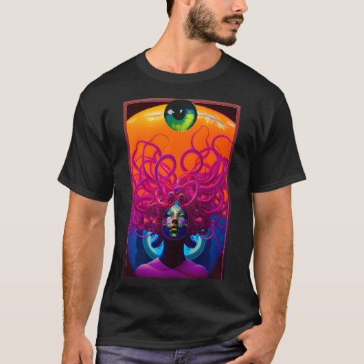 Kinderen van Medusa Ken Gage Surrealisme T-shirt (Voorkant)