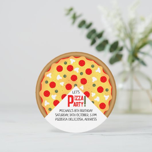 Kinderen van Pizza Kaart (Staand voorkant)
