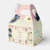 Kinderen van waterverf van feiharde tuinen bedankdoosjes (Achterkant)