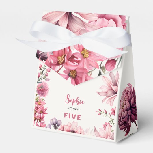 Kinderen van waterverf van feiharde tuinen bedankdoosjes (Voorkant Zijde)