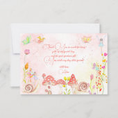 Kinderen van waterverf van feiharde tuinen bedankkaart (Voorkant)