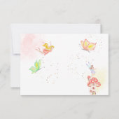 Kinderen van waterverf van feiharde tuinen bedankkaart (Achterkant)