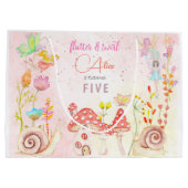 Kinderen van waterverf van feiharde tuinen groot cadeauzakje (Achterkant)