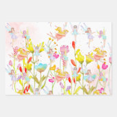 Kinderen van waterverf van feiharde tuinen inpakpapier vel (Voorkant 3)