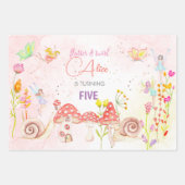 Kinderen van waterverf van feiharde tuinen inpakpapier vel (Voorkant)