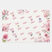 Kinderen van waterverf van feiharde tuinen inpakpapier vel (Voorkant 3)