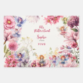 Kinderen van waterverf van feiharde tuinen inpakpapier vel (Voorkant)