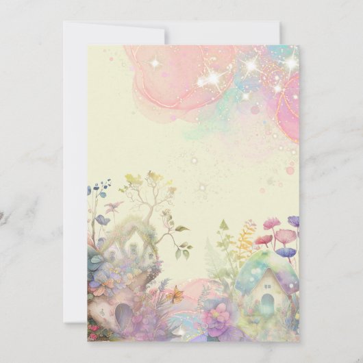 Kinderen van waterverf van feiharde tuinen kaart (Achterkant)