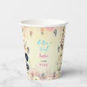 Kinderen van waterverf van feiharde tuinen papieren bekers (Achterkant)