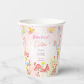 Kinderen van waterverf van feiharde tuinen papieren bekers (Voorkant)