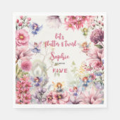 Kinderen van waterverf van feiharde tuinen servet (Voorkant)