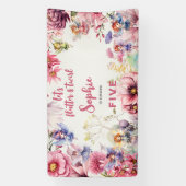 Kinderen van waterverf van feiharde tuinen spandoek (Verticaal)