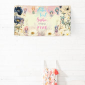 Kinderen van waterverf van feiharde tuinen spandoek (Insitu)