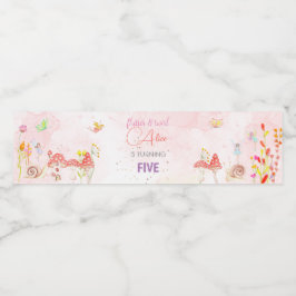 Kinderen van waterverf van feiharde tuinen waterfles etiket