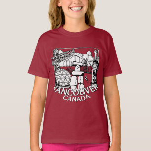Kinderen Vancouver Souvenir T-shirt Vancouver Shir