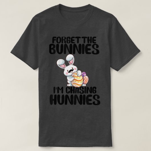 Kinderen vergeten de Bunnies die ik aan het jagen  T-shirt (Design voorkant)