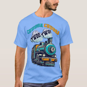 Kinderen Verjaardag 2 jaar oude trein Verjaardag T-shirt
