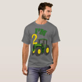 Kinderen Verjaardag 2 Yr Oude Landbouw Tractoren T T-shirt (Voorkant volledig)