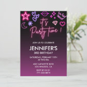 Kinderen verjaardag 3e verjaardag Glitter Sparkly Kaart (Staand voorkant)