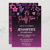 Kinderen verjaardag 6e verjaardag Glitter Sparkly Kaart (Voorkant / Achterkant)