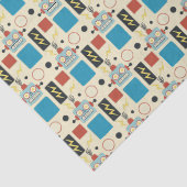 Kinderen Verjaardag Antiek robotpatroon Tissuepapier (Detail)