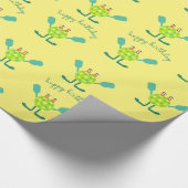 Kinderen Verjaardag Grappig Pickle-ball Cadeaupapier (Hoek)