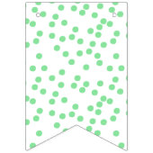 Kinderen Verjaardag - Groene Polkadots Patroon Vlaggetjes (Derde vlag)
