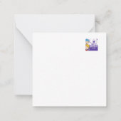 Kinderen Verjaardag Groeten Kaart Notitiekaartje (Achterkant)