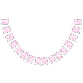 Kinderen verjaardag - Hot Pink Polkadots Patroon Vlaggetjes (Alle)