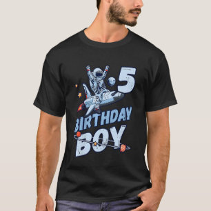 Kinderen Verjaardag Jongen 5 Jaar Oud Astronaut Pl T-shirt