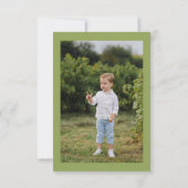 Kinderen Verjaardag Jungle Safari Dieren voor Jong Bedankkaart (Achterkant)