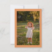 Kinderen Verjaardag Jungle Safari Dieren voor Meis Bedankkaart (Achterkant)