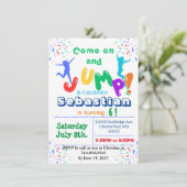 Kinderen Verjaardag Kaart Uitnodiging Sjabloon (Staand voorkant)