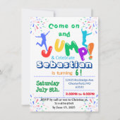 Kinderen Verjaardag Kaart Uitnodiging Sjabloon (Voorkant)